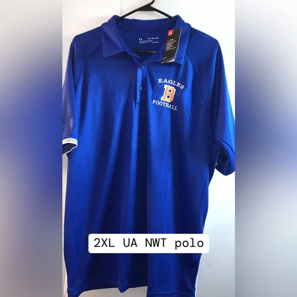 Under Armor 2XL NWT Eagles football polo